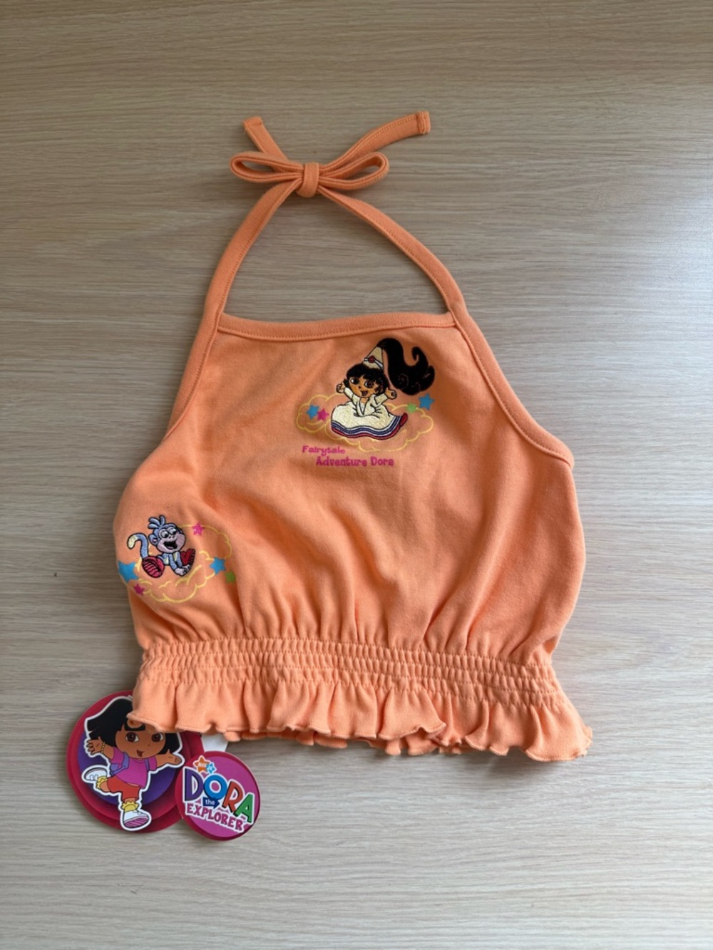 NEW NWT nickelodeon jr dora the explorer tank top 2005 4t embroidered character